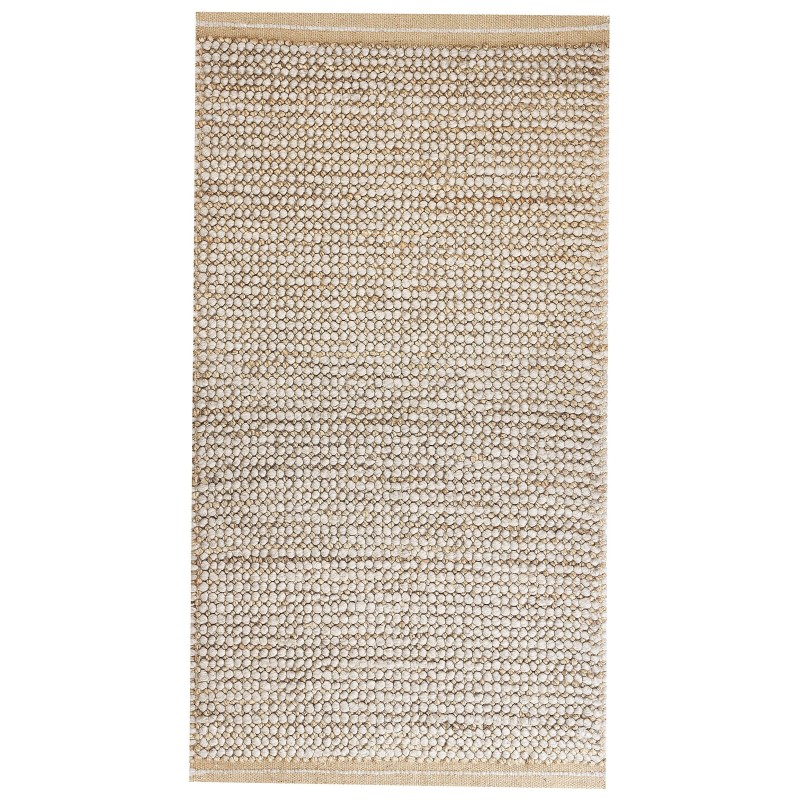 Dywan wełniany 80 x 150 cm beżowy BANOO Dywan wełniany 80 x 150 cm beżowy BANOO