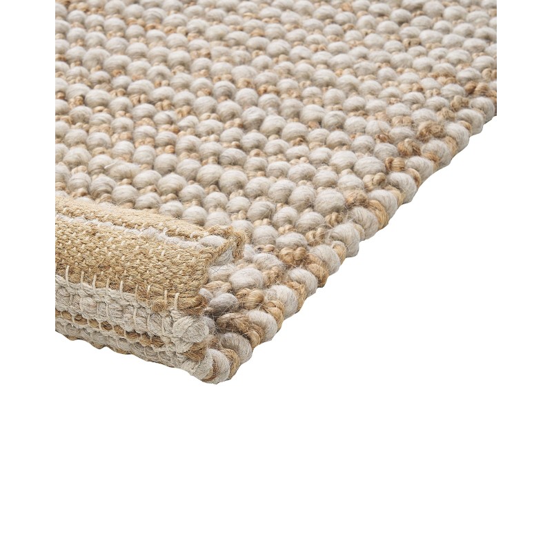 Dywan wełniany 80 x 150 cm beżowy BANOO Dywan wełniany 80 x 150 cm beżowy BANOO