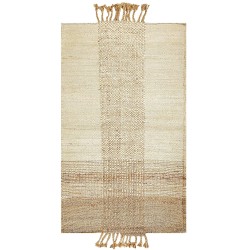 Dywan z juty 80 x 150 cm beżowy HAMZALAR Dywan z juty 80 x 150 cm beżowy HAMZALAR