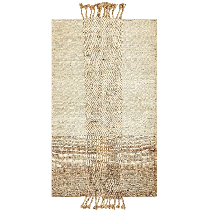 Dywan z juty 80 x 150 cm beżowy HAMZALAR Dywan z juty 80 x 150 cm beżowy HAMZALAR