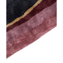 Dywan z wiskozy 160 x 230 cm czarny PITHORO Dywan z wiskozy 160 x 230 cm czarny PITHORO