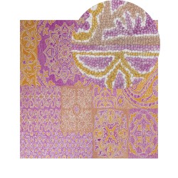 Dywan wełniany 200 x 200 cm wielokolorowy AVANOS