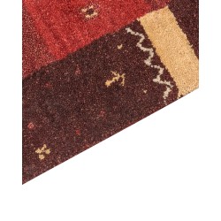 Dywan wełniany gabbeh 80 x 150 cm czerwony SINANLI Dywan wełniany gabbeh 80 x 150 cm czerwony SINANLI