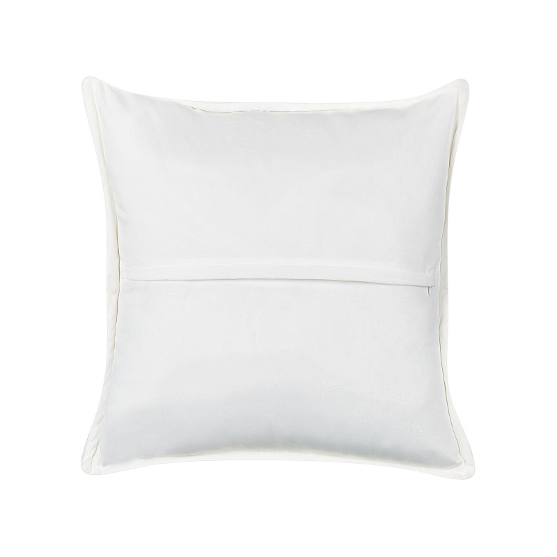 Zestaw 2 poduszek dekoracyjnych SENECIA Boucle 45 x 45 cm Złamana biel Jednolity Zestaw 2 poduszek dekoracyjnych SENECIA Boucle 45 x 45 cm Złamana biel Jednolity