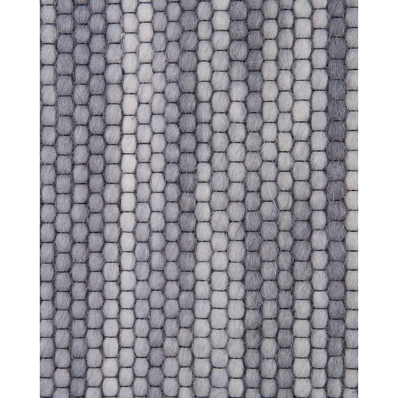 Dywan wełniany 140 x 200 cm szary KAPAKLI Dywan wełniany 140 x 200 cm szary KAPAKLI
