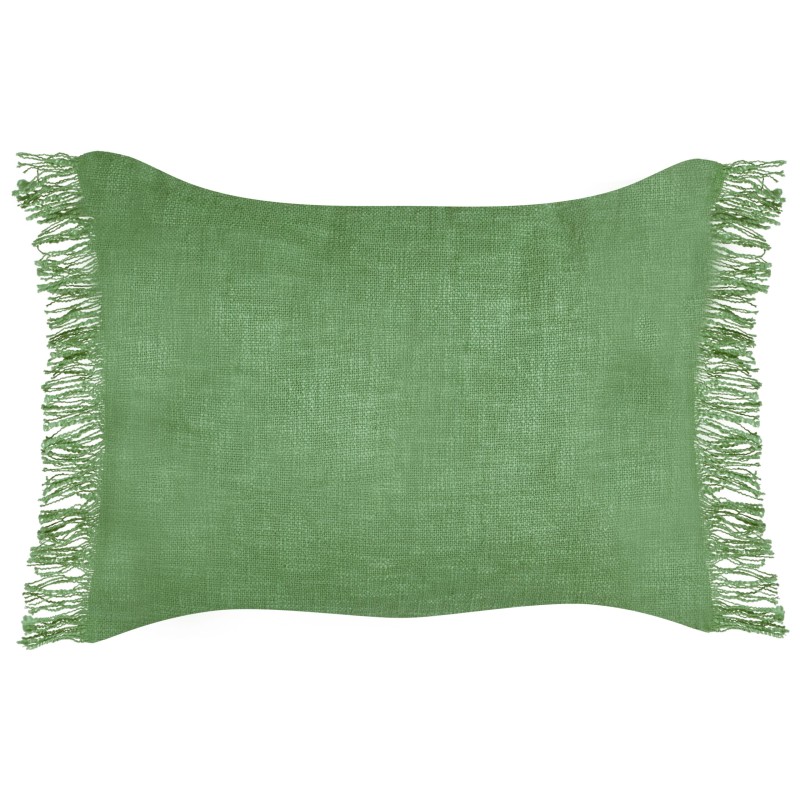 Zestaw 2 poduszek dekoracyjnych MABA Bawełna 50 x 35 cm Zielony Jednolity Zestaw 2 poduszek dekoracyjnych MABA Bawełna 50 x 35 cm Zielony Jednolity