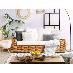 Sofa ogrodowa rattanowa naturalna FORLI Sofa ogrodowa rattanowa naturalna FORLI