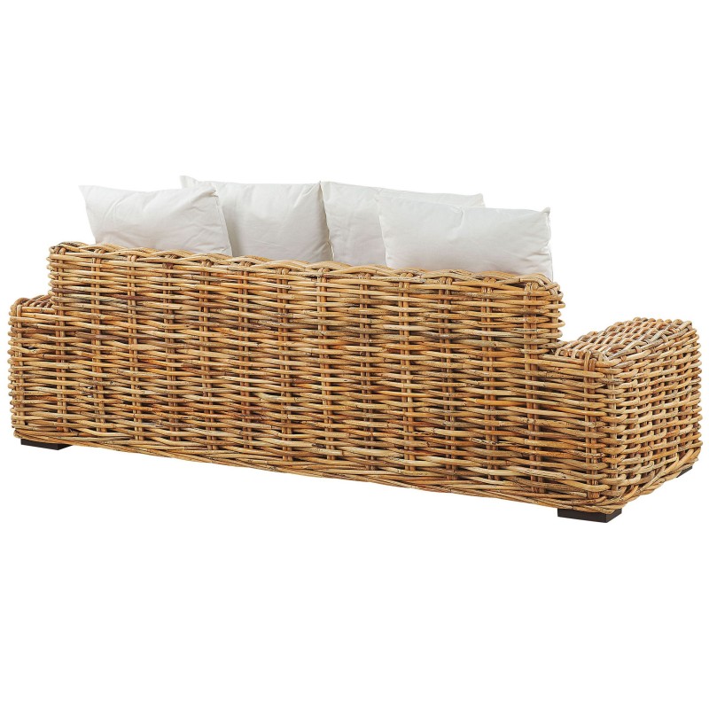 Sofa ogrodowa rattanowa naturalna FORLI Sofa ogrodowa rattanowa naturalna FORLI