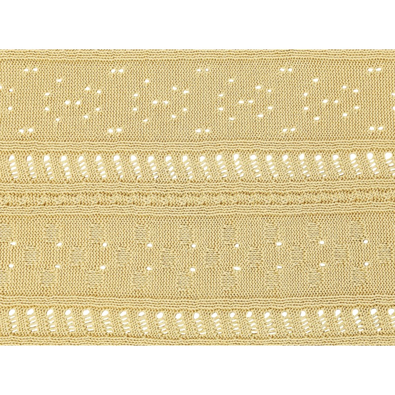 Narzuta na łóżko DAULET Bawełna 150 x 200 cm Żółty Narzuta na łóżko DAULET Bawełna 150 x 200 cm Żółty