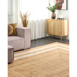 Dywan z juty 300 x 400 cm beżowy GEMEREK Dywan z juty 300 x 400 cm beżowy GEMEREK