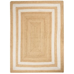 Dywan z juty 300 x 400 cm beżowy GEMEREK Dywan z juty 300 x 400 cm beżowy GEMEREK