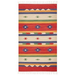 Dywan bawełniany kilim 80 x 150 cm wielokolorowy ALAPARS Dywan bawełniany kilim 80 x 150 cm wielokolorowy ALAPARS