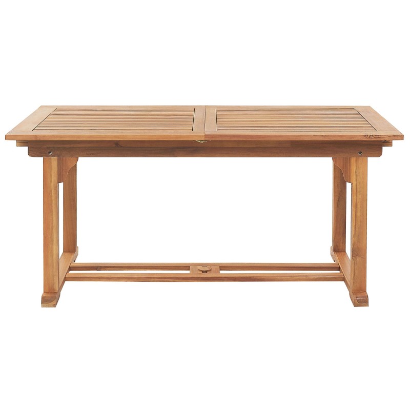 Stół ogrodowy rozkładany JAVA 160/220 cm 90 cm Drewno akacjowe Jasnobrązowy Stół ogrodowy rozkładany JAVA 160/220 cm 90 cm Drewno akacjowe Jasnobrązowy