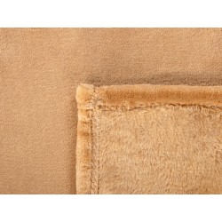 Koc BAYBURT 200 x 220 cm Piaskowy Koc BAYBURT 200 x 220 cm Piaskowy
