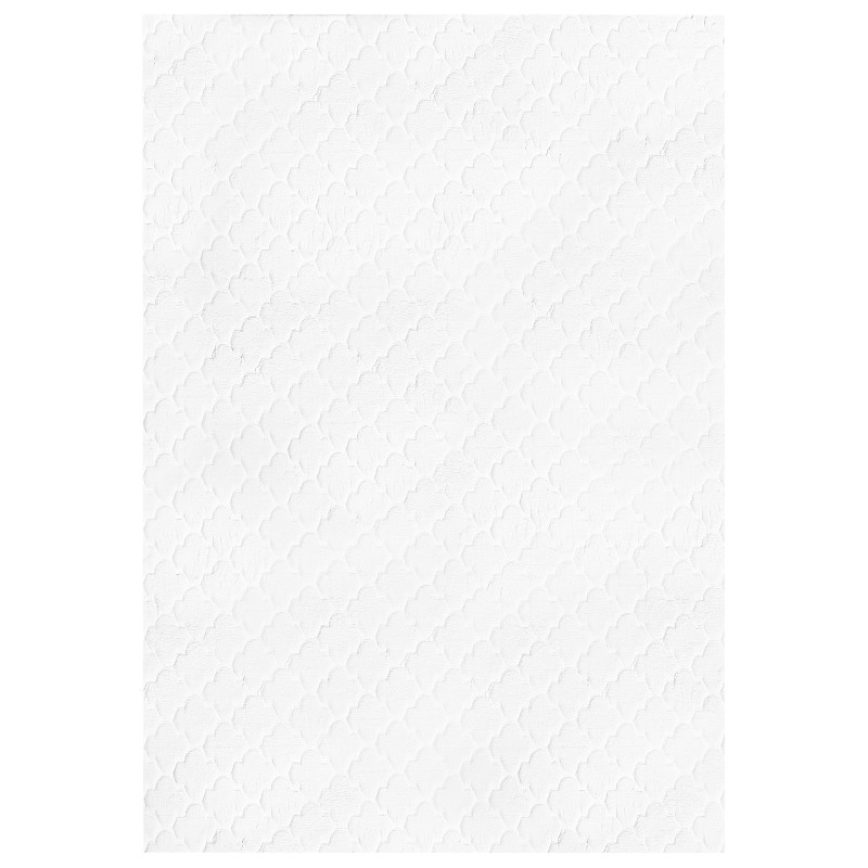 Dywan sztuczne futro królika 160 x 230 cm biały GHARO Dywan sztuczne futro królika 160 x 230 cm biały GHARO