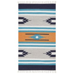 Dywan bawełniany kilim 80 x 150 cm wielokolorowy NORATUS Dywan bawełniany kilim 80 x 150 cm wielokolorowy NORATUS