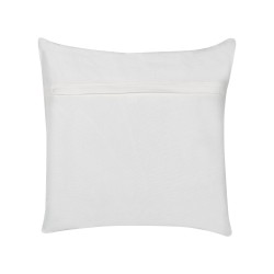 Bawełniana poduszka dekoracyjna z motywem ptaków 45 x 45 cm biała DILLENIA Bawełniana poduszka dekoracyjna z motywem ptaków 45 x 45 cm biała DILLENIA