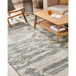 Dywan wełniany kilim 200 x 300 cm szary ARATASHEN Dywan wełniany kilim 200 x 300 cm szary ARATASHEN