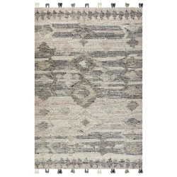 Dywan wełniany kilim 200 x 300 cm szary ARATASHEN Dywan wełniany kilim 200 x 300 cm szary ARATASHEN