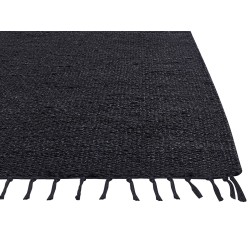 Dywan z juty 200 x 300 cm czarny SINANKOY Dywan z juty 200 x 300 cm czarny SINANKOY