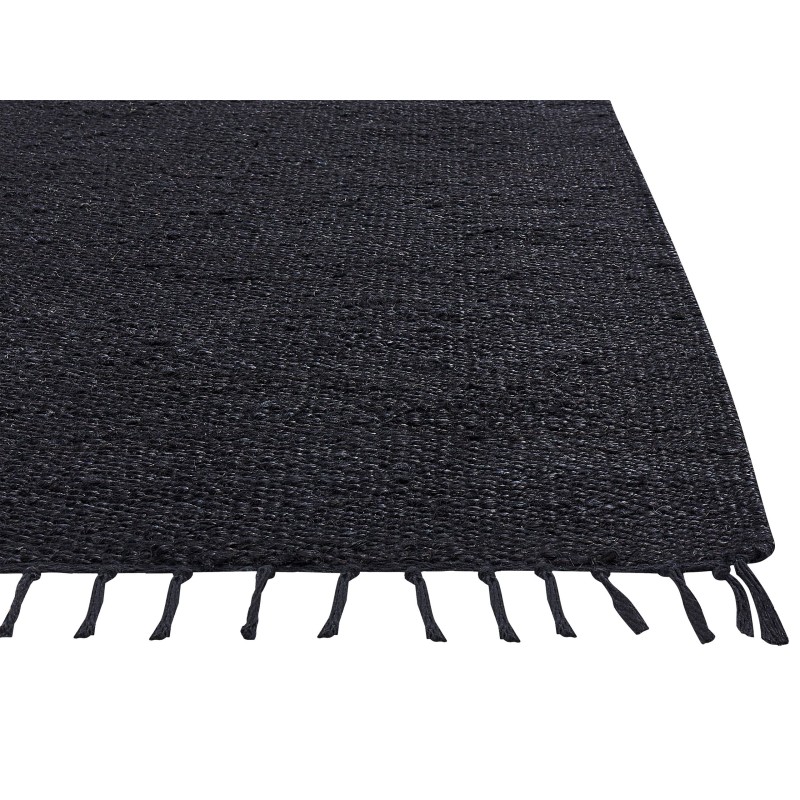 Dywan z juty 200 x 300 cm czarny SINANKOY Dywan z juty 200 x 300 cm czarny SINANKOY