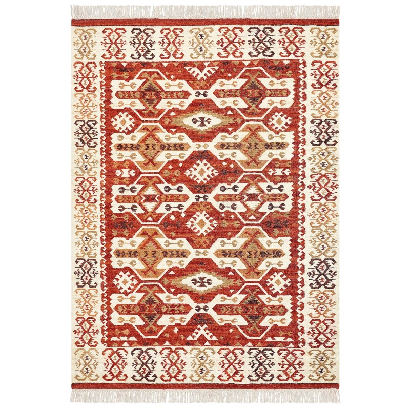 Dywan wełniany kilim 200 x 300 cm wielokolorowy VOSKEVAZ Dywan wełniany kilim 200 x 300 cm wielokolorowy VOSKEVAZ