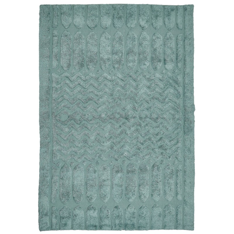 Dywan bawełniany 160 x 230 cm miętowy SIRNAK Dywan bawełniany 160 x 230 cm miętowy SIRNAK