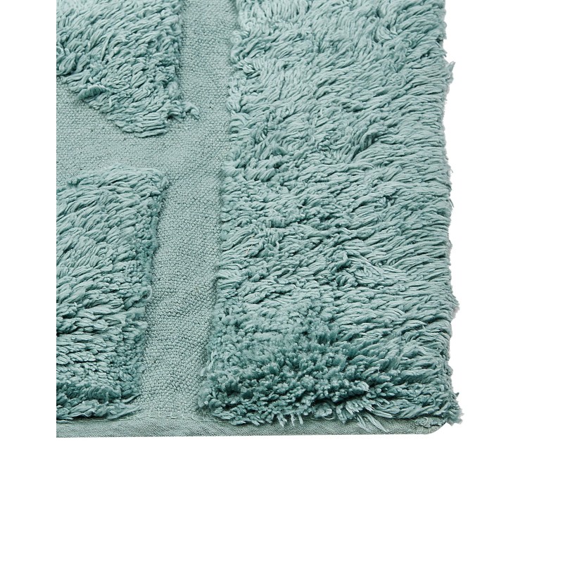 Dywan bawełniany 160 x 230 cm miętowy SIRNAK Dywan bawełniany 160 x 230 cm miętowy SIRNAK