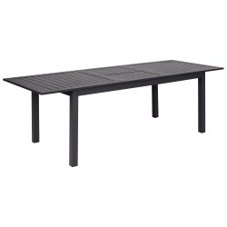 Stół ogrodowy rozkładany SKALOMA 180/240 cm 90 cm Metal Ciemnoszary