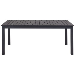 Stół ogrodowy rozkładany SKALOMA 180/240 cm 90 cm Metal Ciemnoszary Stół ogrodowy rozkładany SKALOMA 180/240 cm 90 cm Metal Ciemnoszary