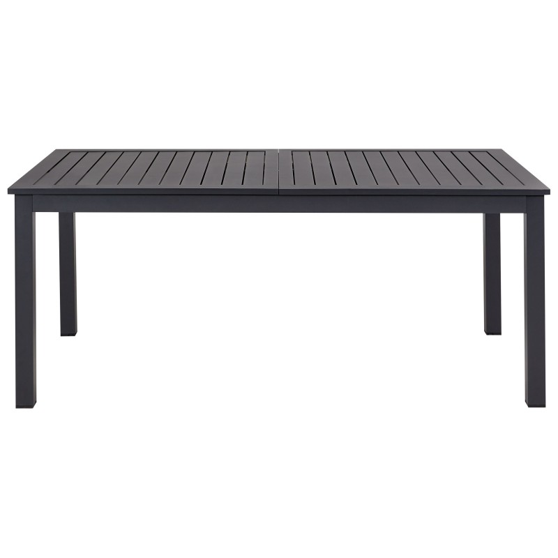 Stół ogrodowy rozkładany SKALOMA 180/240 cm 90 cm Metal Ciemnoszary Stół ogrodowy rozkładany SKALOMA 180/240 cm 90 cm Metal Ciemnoszary
