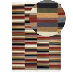 Dywan wełniany kilim 160 x 230 cm wielokolorowy MUSALER