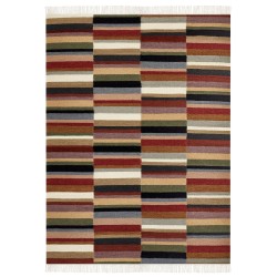 Dywan wełniany kilim 160 x 230 cm wielokolorowy MUSALER Dywan wełniany kilim 160 x 230 cm wielokolorowy MUSALER