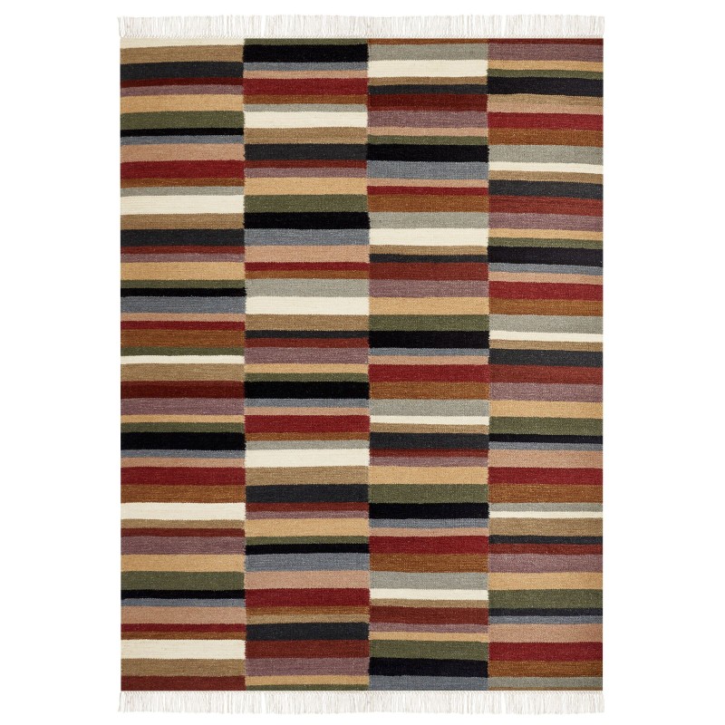 Dywan wełniany kilim 160 x 230 cm wielokolorowy MUSALER Dywan wełniany kilim 160 x 230 cm wielokolorowy MUSALER