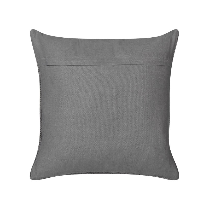 Zestaw 2 poduszek dekoracyjnych CONSTYLIS Bawełna 45 x 45 cm Ciemnoszary Jednolity Zestaw 2 poduszek dekoracyjnych CONSTYLIS Bawełna 45 x 45 cm Ciemnoszary Jednolity