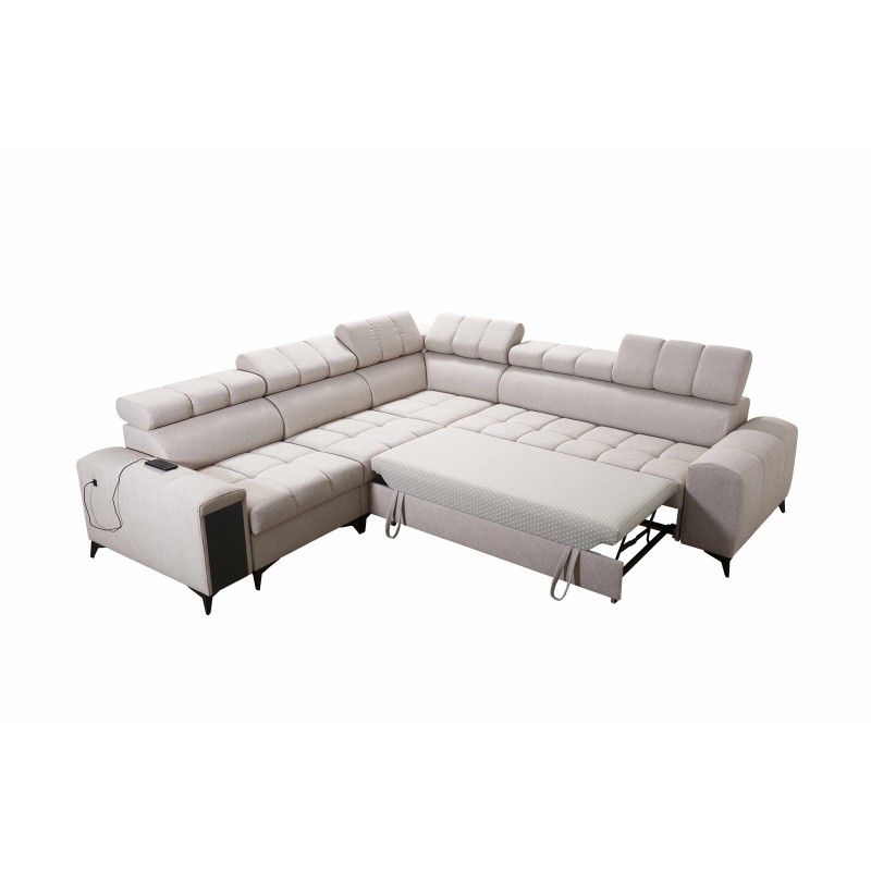 Esquina Venna III con función de cama, puerto USB y bar abierto - Plusz, Avra 2 Esquina Venna III con función de cama, puerto USB y bar abierto - Plusz, Avra 2