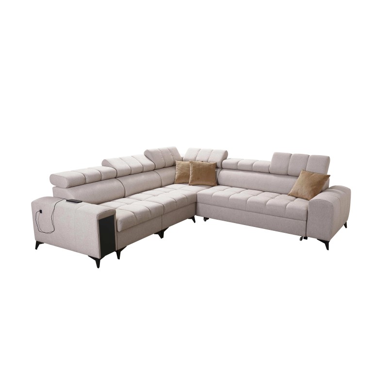 Esquina Venna III con función de cama, puerto USB y bar abierto - Plusz, Avra 2 Esquina Venna III con función de cama, puerto USB y bar abierto - Plusz, Avra 2