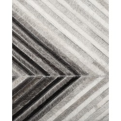 Dywan skórzany 140 x 200 cm szary AYTEPE Dywan skórzany 140 x 200 cm szary AYTEPE