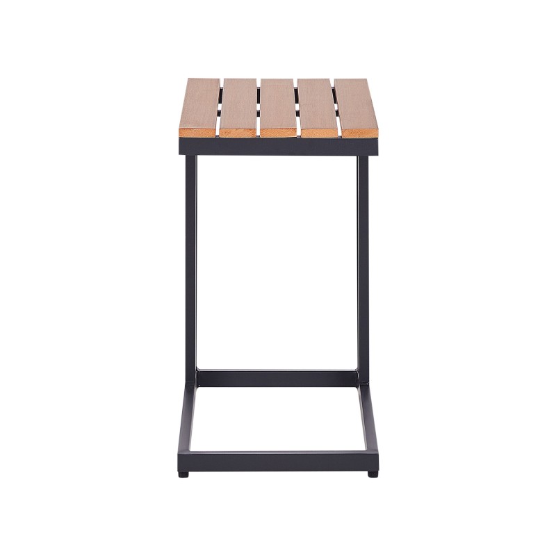Stolik ogrodowy MESSINA 60 cm 35 cm Czarny Stolik ogrodowy MESSINA 60 cm 35 cm Czarny