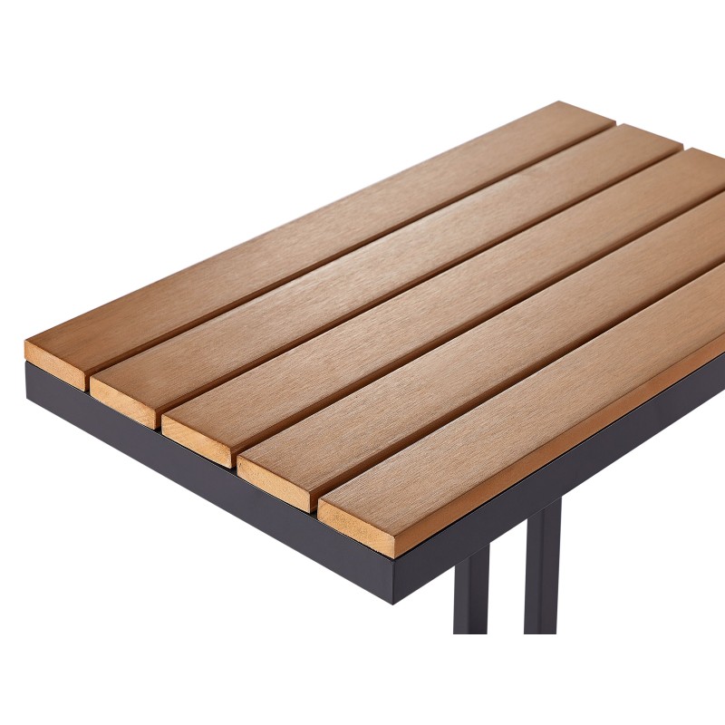 Stolik ogrodowy MESSINA 60 cm 35 cm Czarny Stolik ogrodowy MESSINA 60 cm 35 cm Czarny