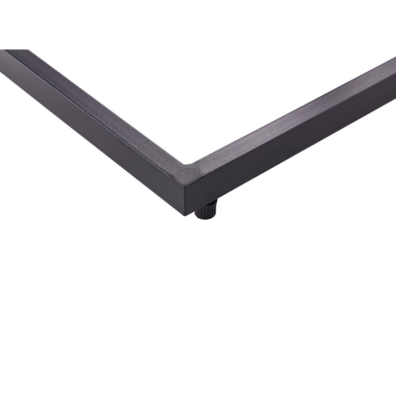 Stolik ogrodowy MESSINA 60 cm 35 cm Czarny Stolik ogrodowy MESSINA 60 cm 35 cm Czarny