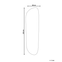 Dywan z wiskozy 80 x 250 cm ciemnozielony BERANI Dywan z wiskozy 80 x 250 cm ciemnozielony BERANI