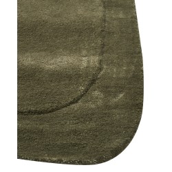 Dywan z wiskozy 80 x 250 cm ciemnozielony BERANI Dywan z wiskozy 80 x 250 cm ciemnozielony BERANI