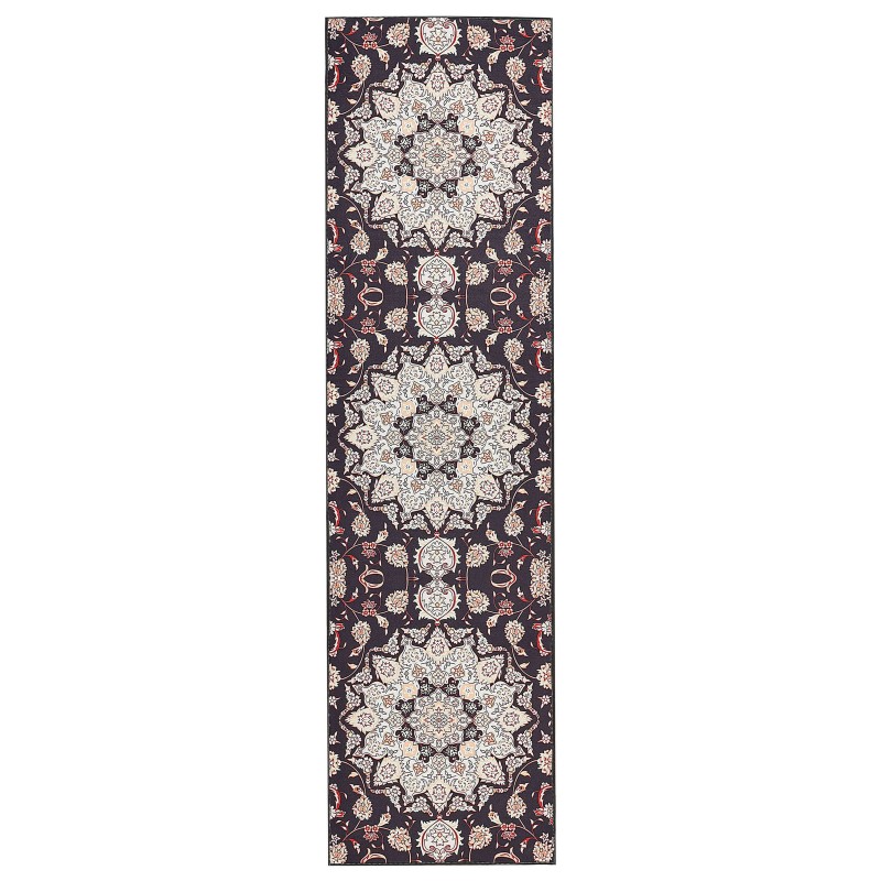 Dywan 80 x 300 cm czarno-beżowy ARITAS Dywan 80 x 300 cm czarno-beżowy ARITAS