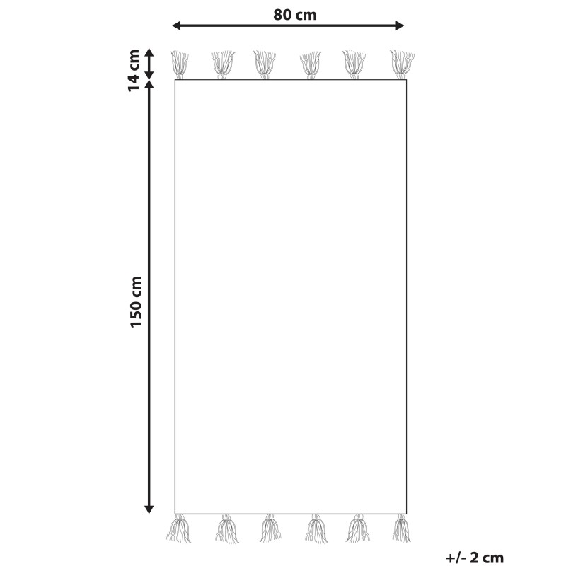 Dywan dziecięcy bawełniany 80 x 150 cm biały z różowym CAVUS Dywan dziecięcy bawełniany 80 x 150 cm biały z różowym CAVUS