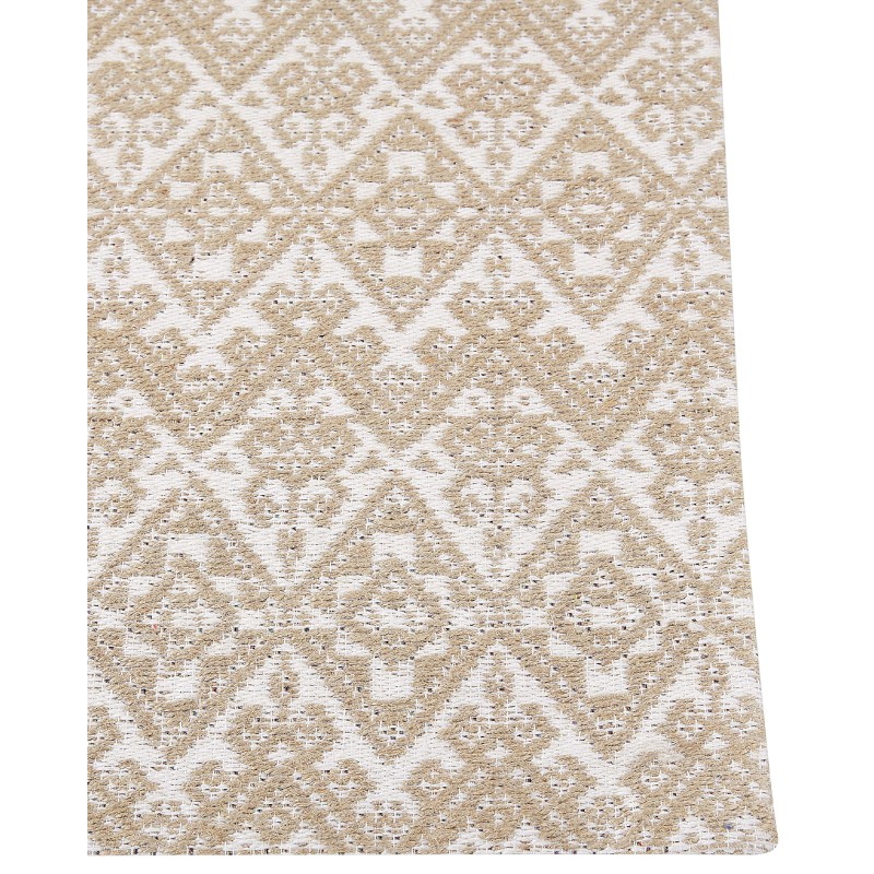 Dywan z juty 80 x 150 cm beżowy ATIMA Dywan z juty 80 x 150 cm beżowy ATIMA