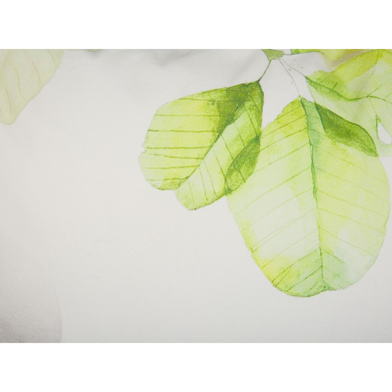 Poduszka dekoracyjna PEPEROMIA Bawełna 45 x 45 cm Biały Wzór roślinny Poduszka dekoracyjna PEPEROMIA Bawełna 45 x 45 cm Biały Wzór roślinny