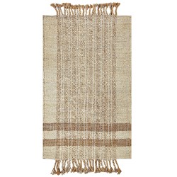 Dywan z juty 80 x 150 cm beżowy ORTAOBA Dywan z juty 80 x 150 cm beżowy ORTAOBA