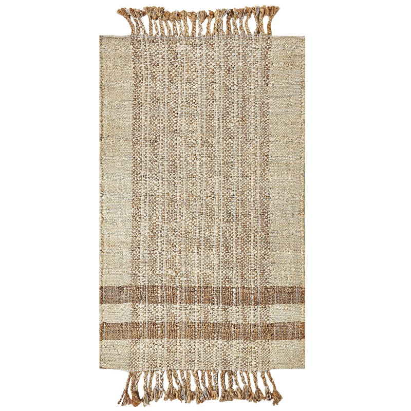Dywan z juty 80 x 150 cm beżowy ORTAOBA Dywan z juty 80 x 150 cm beżowy ORTAOBA