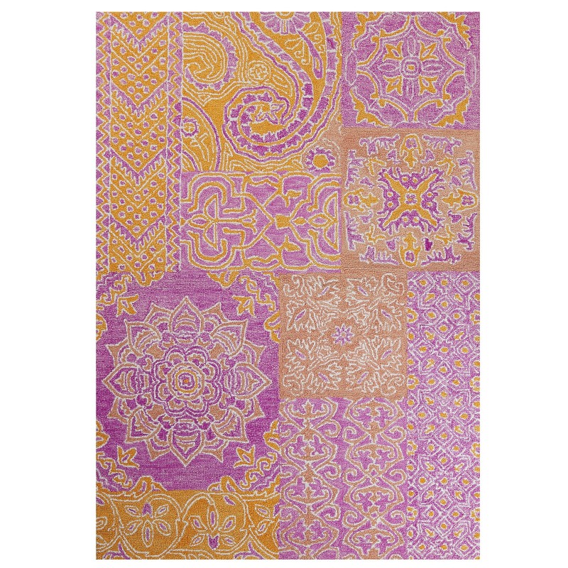 Dywan wełniany 160 x 230 cm wielokolorowy AVANOS Dywan wełniany 160 x 230 cm wielokolorowy AVANOS